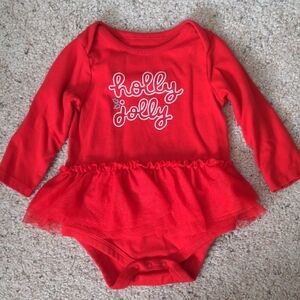 Baby Christmas Onesie With Tutu
